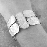Roman Chunky Silver Bracelet