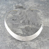 Textured Classic Silver Choker