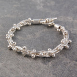 Peppercorn Chunky Silver Bracelet