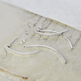 Curved Silver Ear Jacket