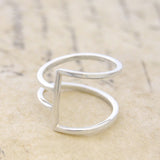 Sterling Silver Geometric Ring