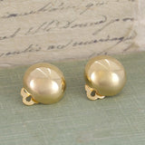 Clip On Half Gold Ball Earrings