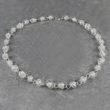 Nest Contemporary Silver Wire Necklace