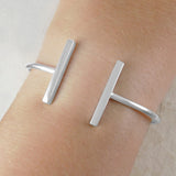 Bar Solid Silver Bangle