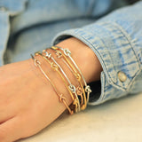 Nautical Knot Silver Stacking Bangle