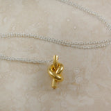 Gold Nautical Knot Necklace