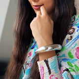 Silver Chunky Statement Bangle