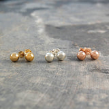 Sterling Silver And Gold Stud Earrings