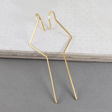 Yellow Gold Zig Zag Ear Cuffs