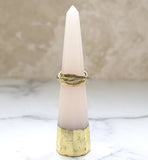 Gold Hammered Russian Ring
