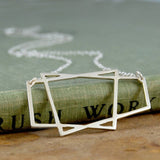 Geometric Silver Necklace