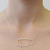 Geometric Silver Necklace
