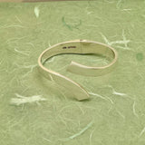 Sterling Silver Hinged Chunky Geometric Bangle