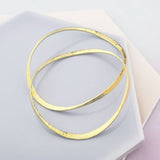 Gold Textured Round Stacking Bangles