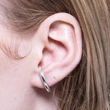 Silver Suspender Stud Earrings