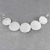 Round Roman Chunky Silver Bracelet