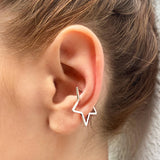 Silver Star Ear Cuff