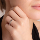 Solid Silver Screw Accent Rings