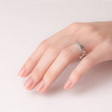 Solid Silver Screw Accent Rings