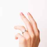Solid Silver Screw Accent Rings