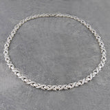Silver Hugs And Kisses Statement Necklace