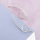 Sterling Silver Loop Drop Earrings