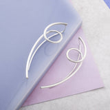 Sterling Silver Loop Drop Earrings
