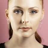 Sterling Silver Loop Drop Earrings