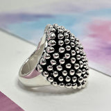 Sterling Silver Armadillo Bubble Ring