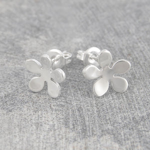 Blossom Silver Stud Earrings