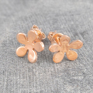 Blossom Rose Gold Stud Earrings