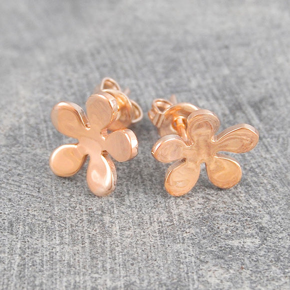 Blossom Rose Gold Stud Earrings