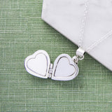 Silver Heart Double Locket Necklace - Otis Jaxon Jewellery