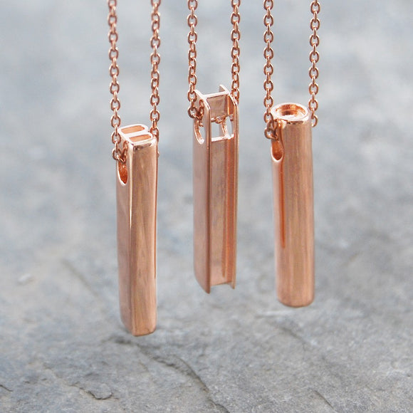 Alphabet Rose Gold Personalised Necklace