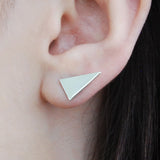 Triangle Silver Ear Jackets