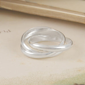 Triple Russian Silver Ring