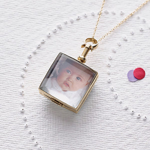 Square Gold Locket