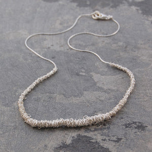 Loops Silver Wire Necklace