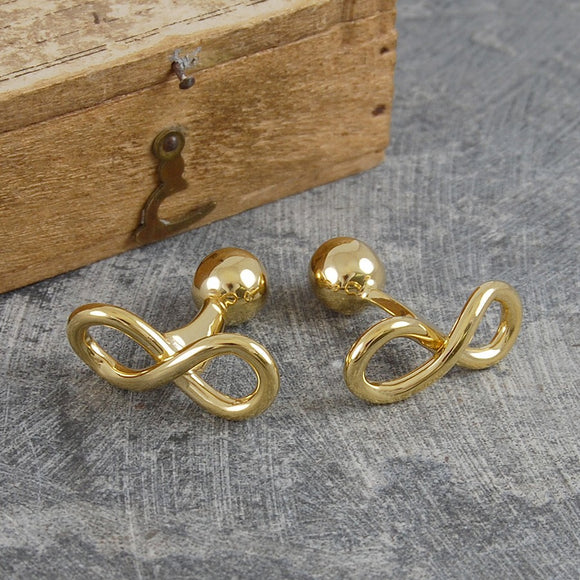 Gold Infinity Knot Cufflinks