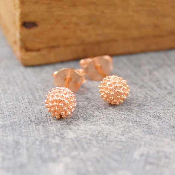 Sycamore Rose Gold Stud Earrings