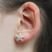 Starfish Silver Stud Earrings