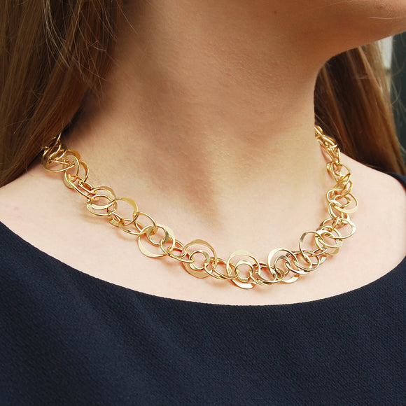Planet Gold Statement Necklace