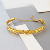 Fern Gold Cuff Bracelet