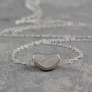 Silver Bean Necklace
