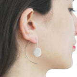 Disc Geometric Drop Earrings