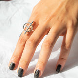 Sterling Silver T Ring