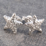 Starfish Silver Stud Earrings