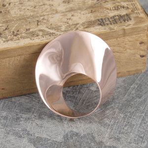 Swirl Designer Rose Gold Brooch