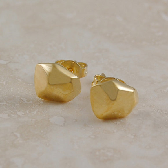 Nugget Gold Stud Earrings