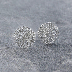 Frost Contemporary Silver Stud Earrings
